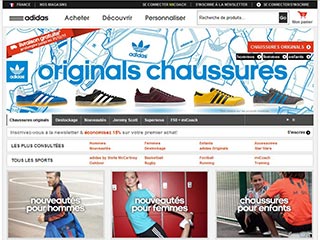 Shop Adidas, la boutique en ligne de la marque