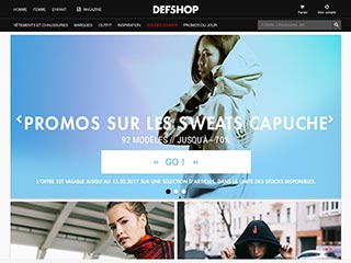 Def Shop, vente en ligne de produits Streetwear