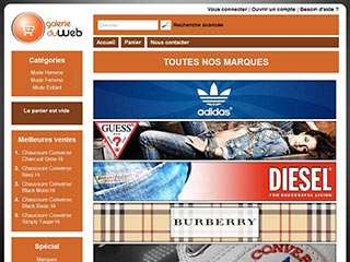 Galerie du Web, les boutiques des grandes marques