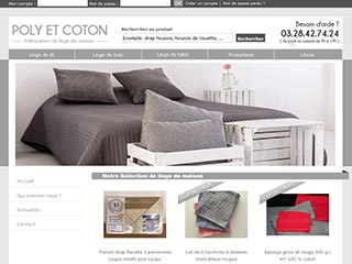 Poly et Coton, linge de lit