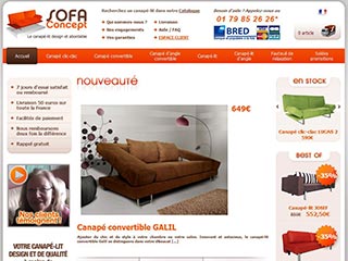 SofaConcept, vente de canapé et canapé convertible