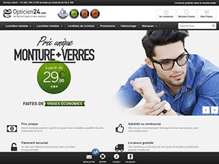 Opticien24, boutique en ligne de lunettes à prix unique