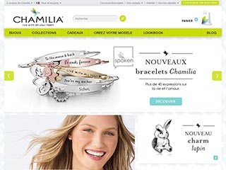 Chamilia, boutique de vente de bijoux personnalisés