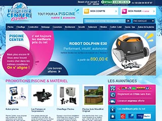 Piscine Center: vente en ligne de piscine et robot piscine