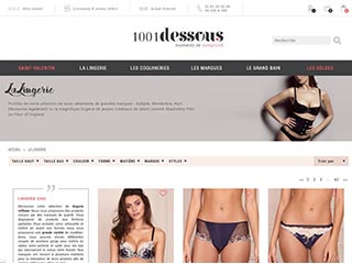 1001 dessous, lingerie et sous-vêtements pour femme