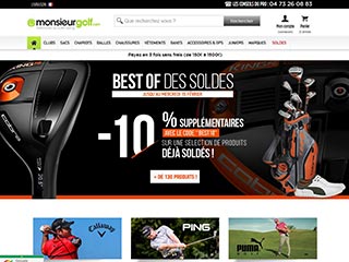 Monsieur Golf, le Numéro 1 de la vente d'articles de golf